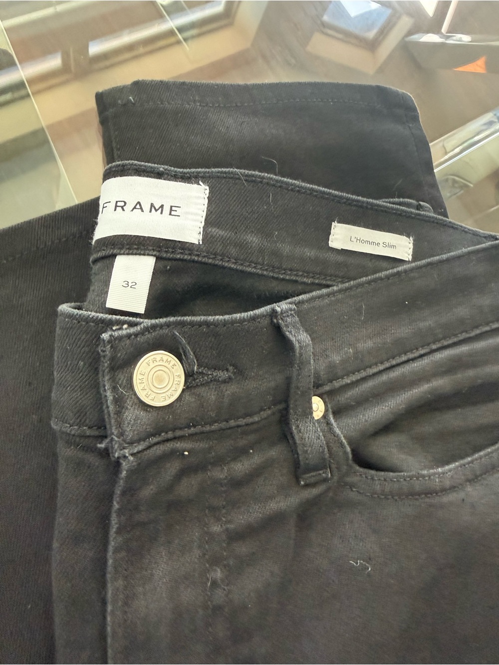 Frame Denim Men's Skinny Jeans - Black